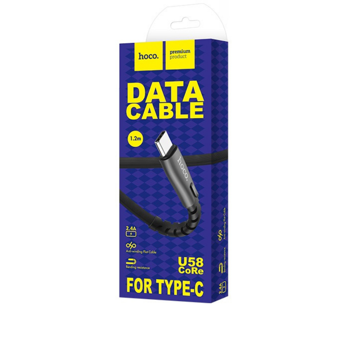 Кабель Hoco U58 Core charging data cable for Type-C Black - фото 2
