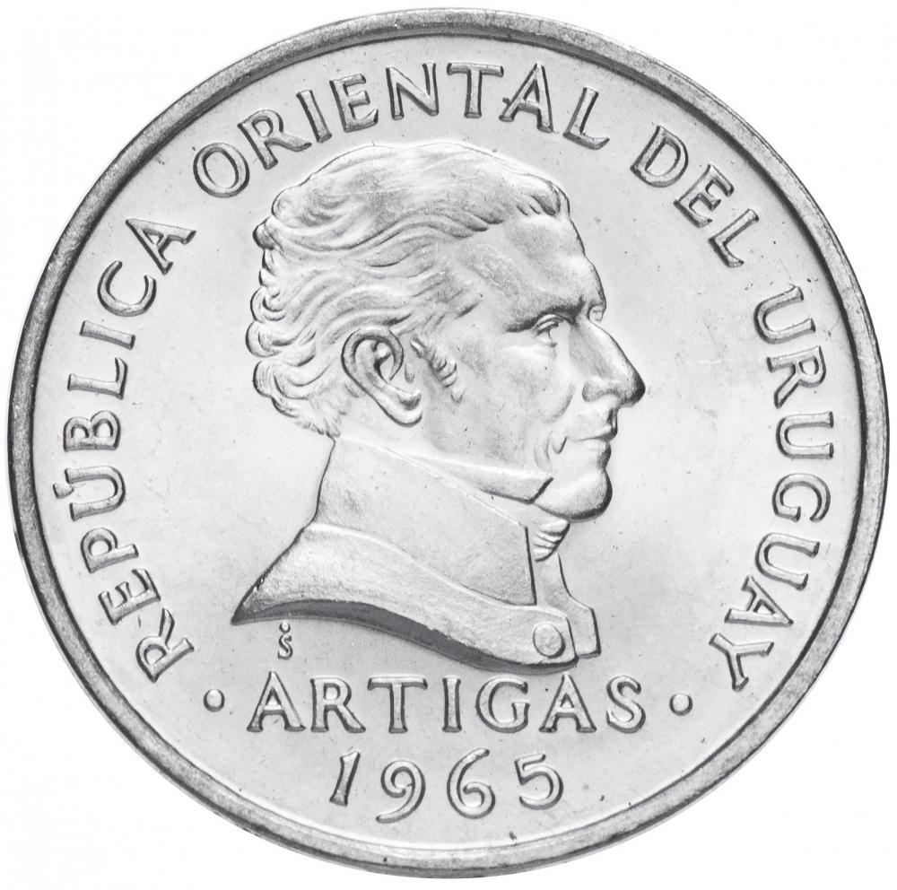 Коллекционная монета Уругвай 50 сентесимо 1965 UNC (KM#45)