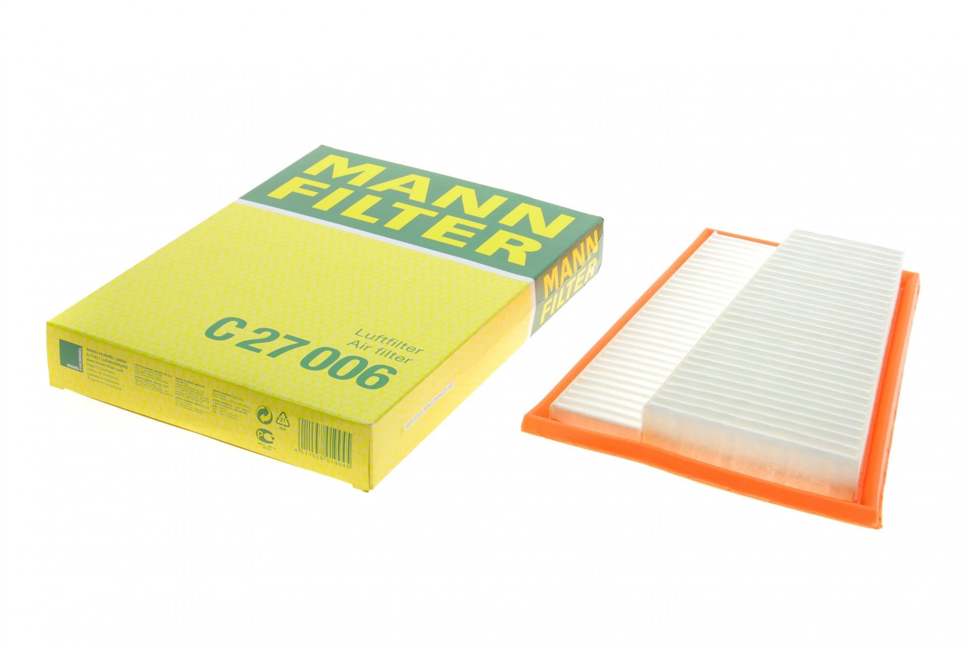 Фильтр воздушный Mann-Filter для MB C-class W203/W204/E-class W211/S-class W221 3,0CDI OM642 05-14 R (C 27 006)