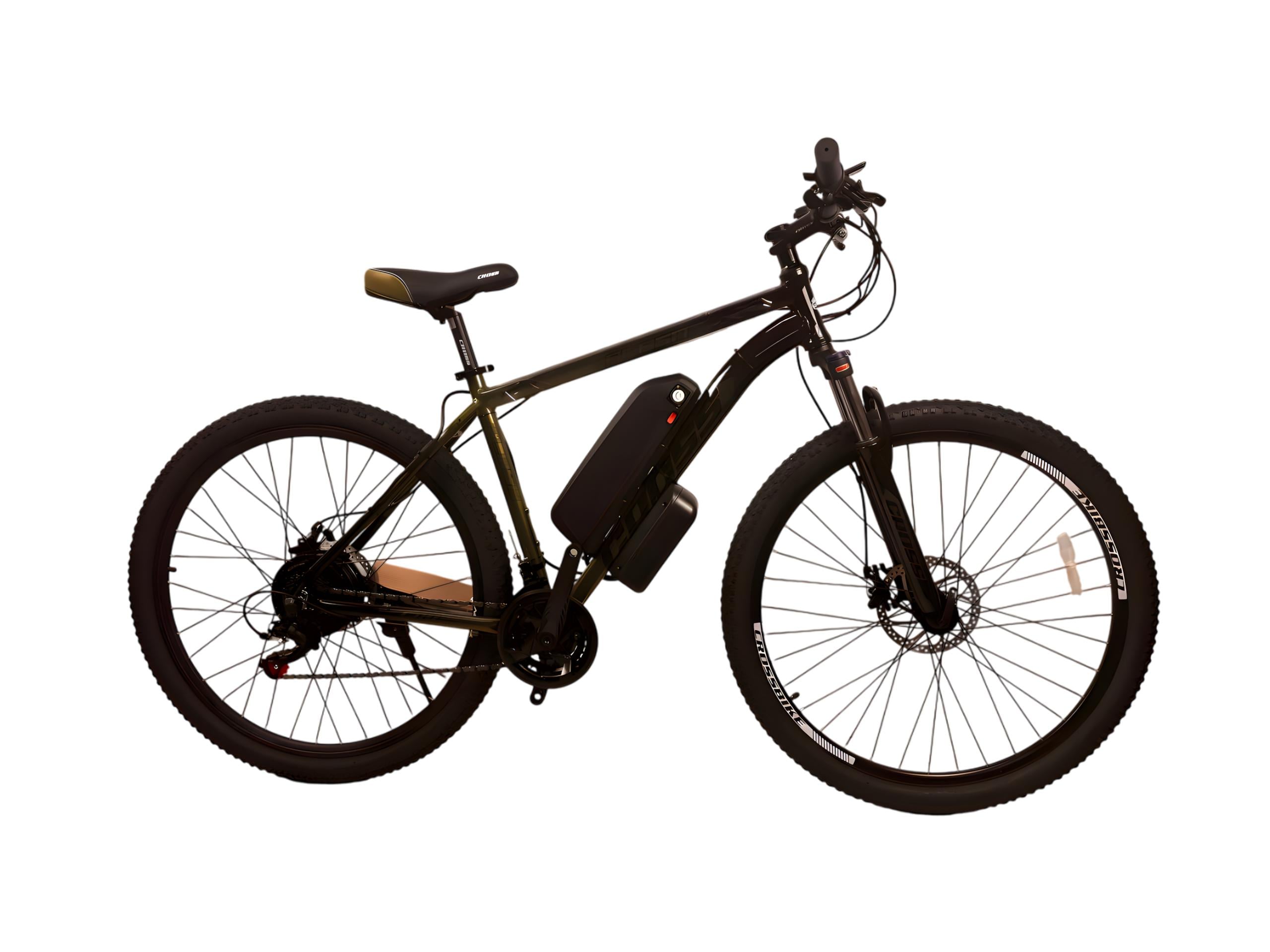 Электровелосипед Cross Flash 2025 29" 19,5" FX-15R задний 500 W 48 V 10 Ah с дисплеем Зелено-черный Электровелосипед Cross Flash 2025 29" 19,5" FX-15R задний 500 W 48 V 10 Ah с дисплеем Зелено-черный