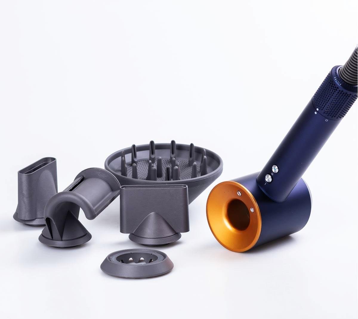 Фен с ионизацией Super Hair Dryer 5в1 бесшумный с 5 насадками (2146315095)