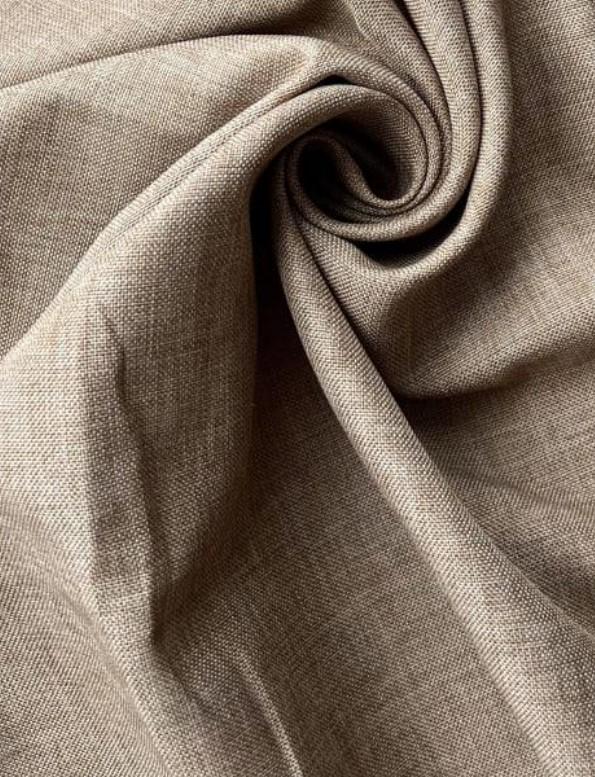 Штора Safir льняная структурная 150x260 см Капучиновый (safir405-T)