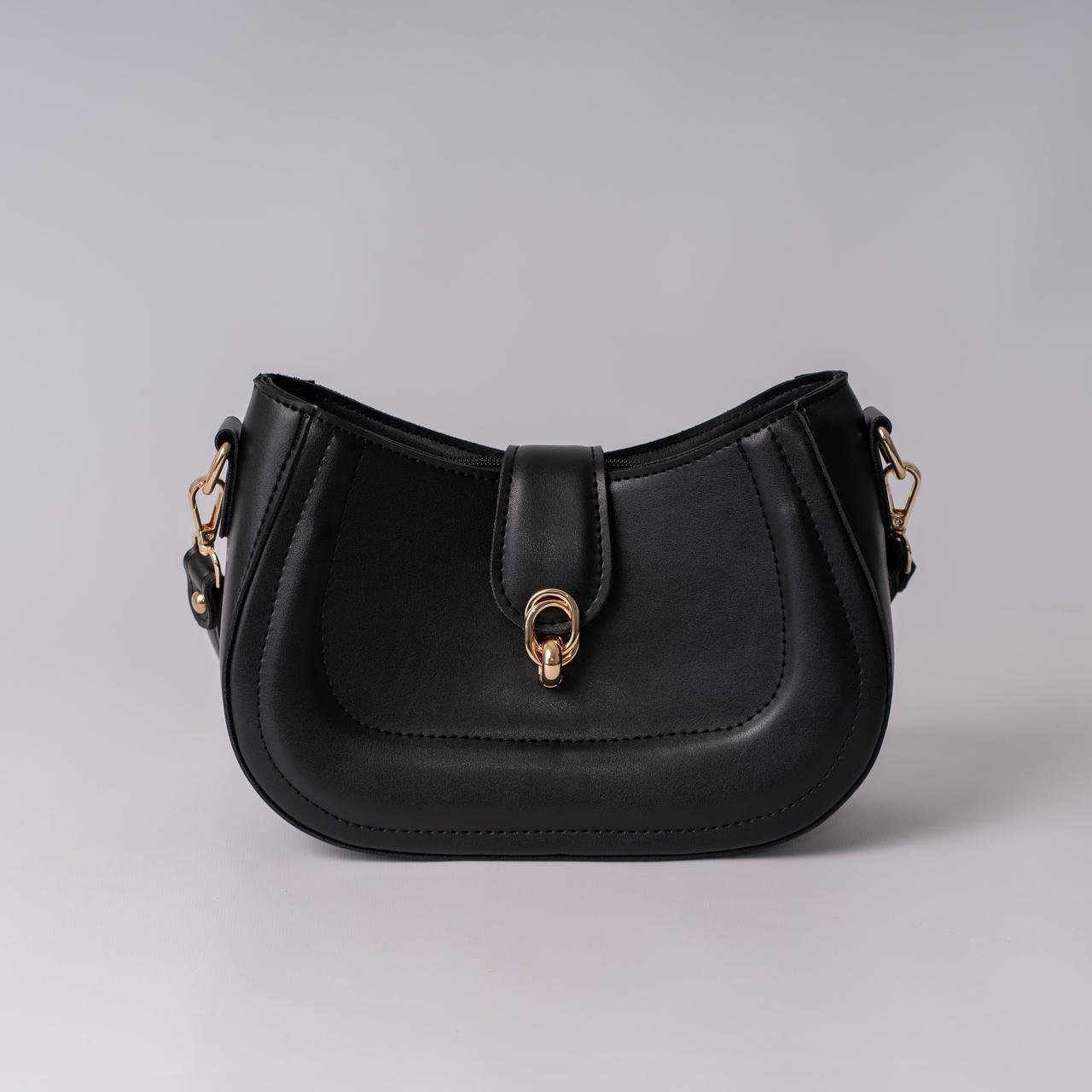 Сумка женская багет XENIA № 50-24 из эко-кожи Черный