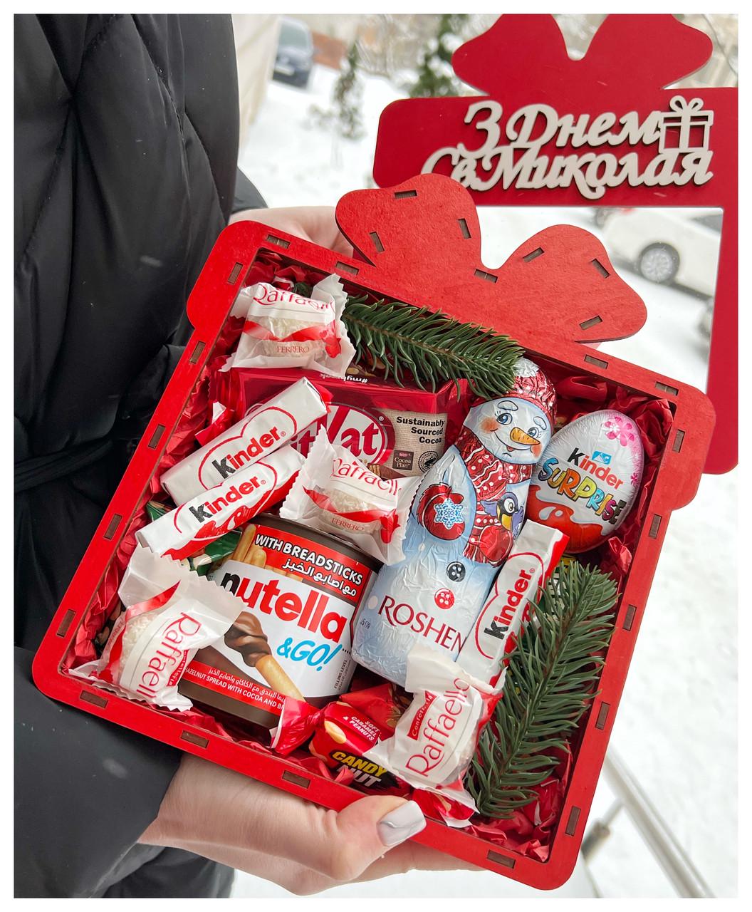 Подарунковий бокс до дня Святого Миколая з солодощами (2047089210) - фото 5 Подарунковий бокс до дня Святого Миколая з солодощами (2047089210) - фото 5