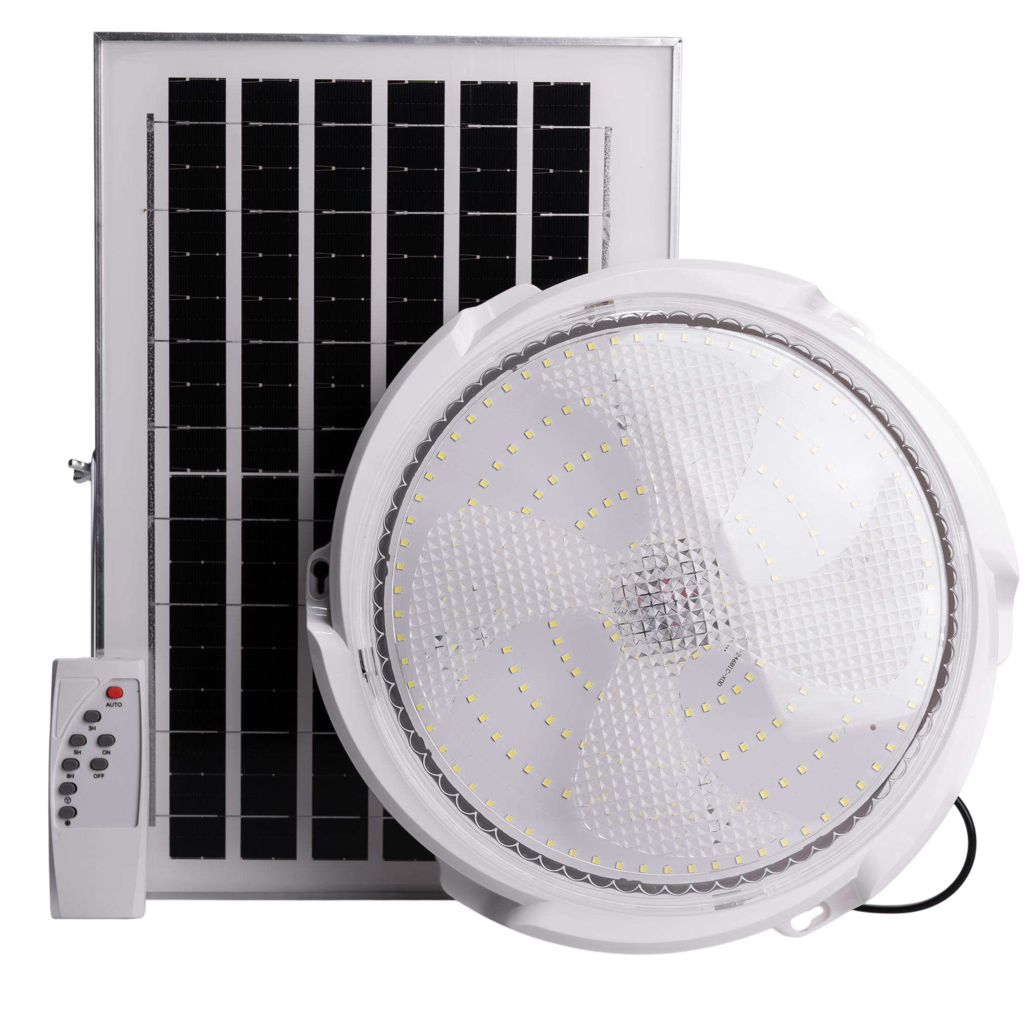 Уличный потолочный светильник 246 LED 150 Вт с солнечной панелью (HP-5-66)