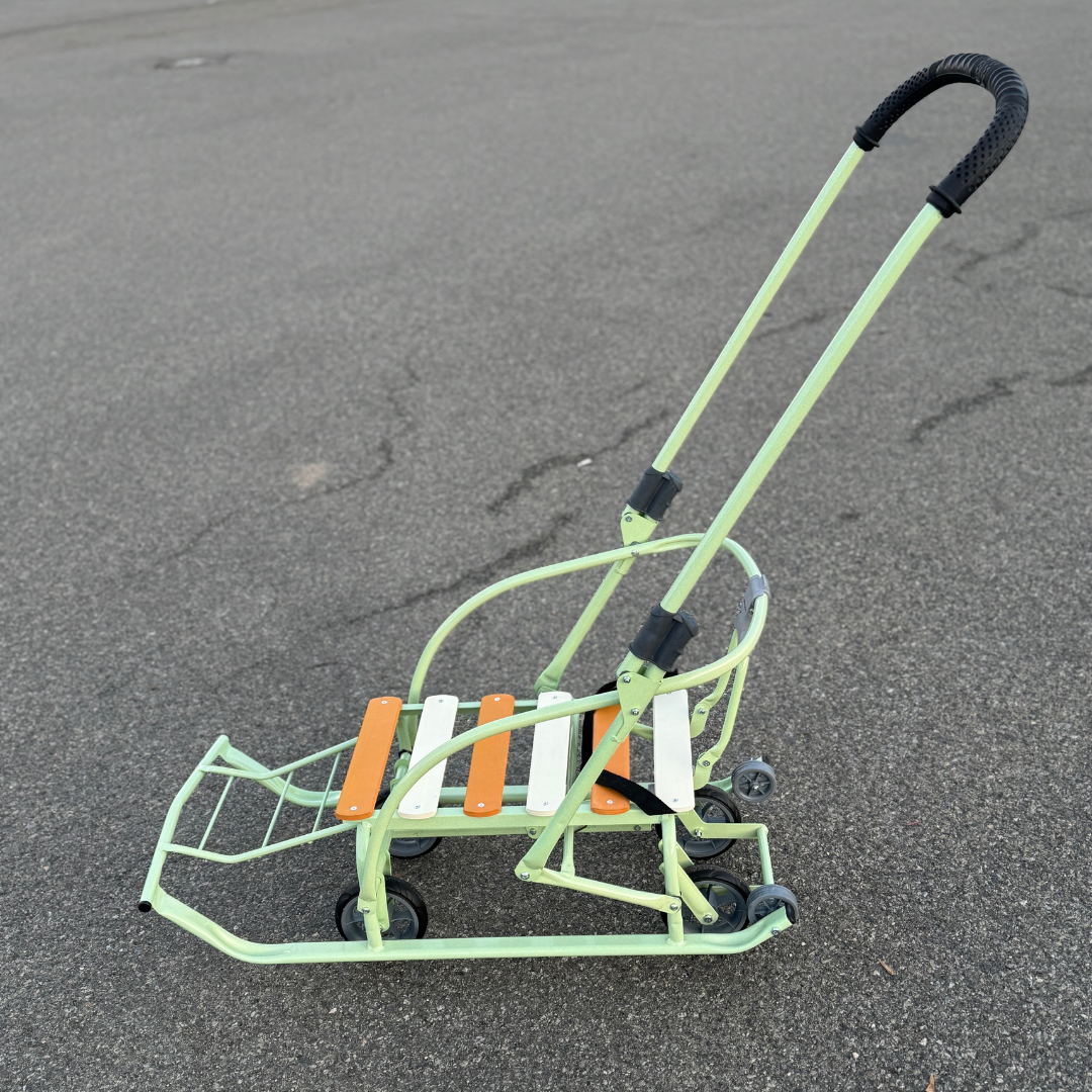 Санки-трансформер детские с колесами Мрія LUX 2026 Спелое яблоко/Белый/Коричнивый2 - фото 2 Санки-трансформер детские с колесами Мрія LUX 2026 Спелое яблоко/Белый/Коричнивый2 - фото 2