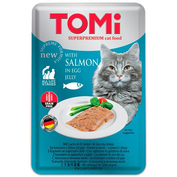 Корм влажный TOMi salmon in egg jelly 100 г