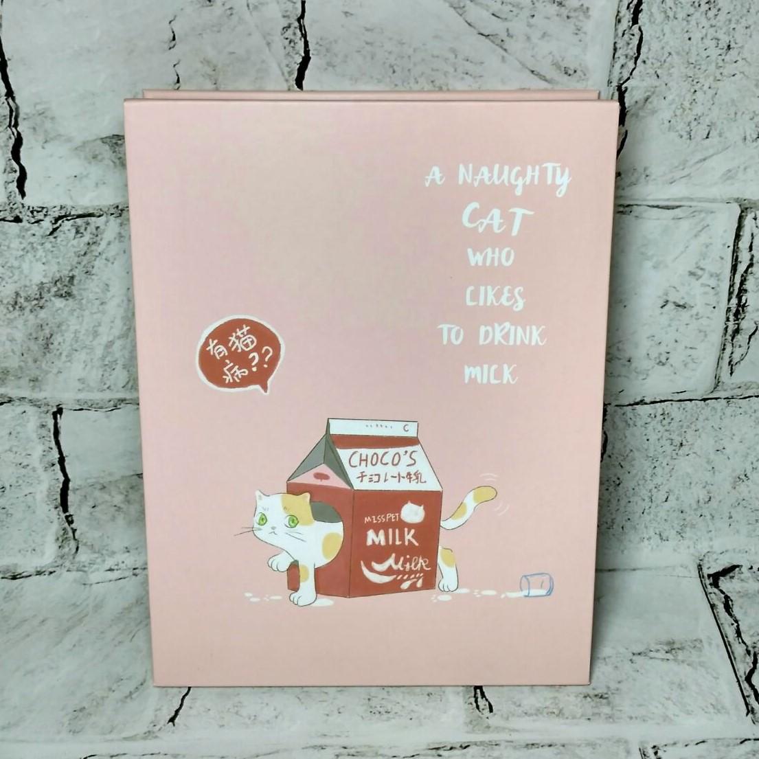 Зеркало настольное дорожное Котик 26,5х19,5,2 см Розовый (23-298-2)