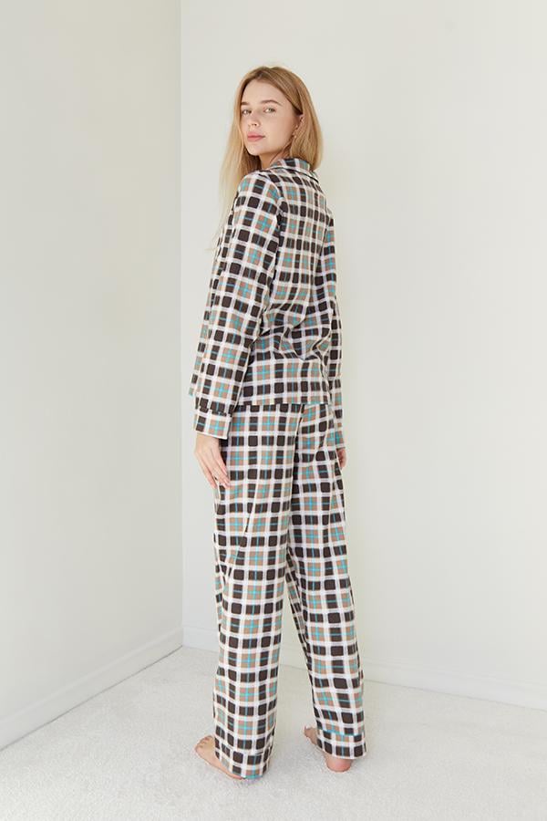 Пижамный костюм фланелевый Forly с брюками XS Kakao (FL0057-98-69_XS) - фото 3