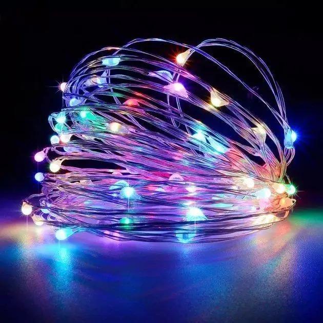 Гирлянда новогодняя UKC RD-7110 100 LED медная проволока 10 м (3-5-13811)