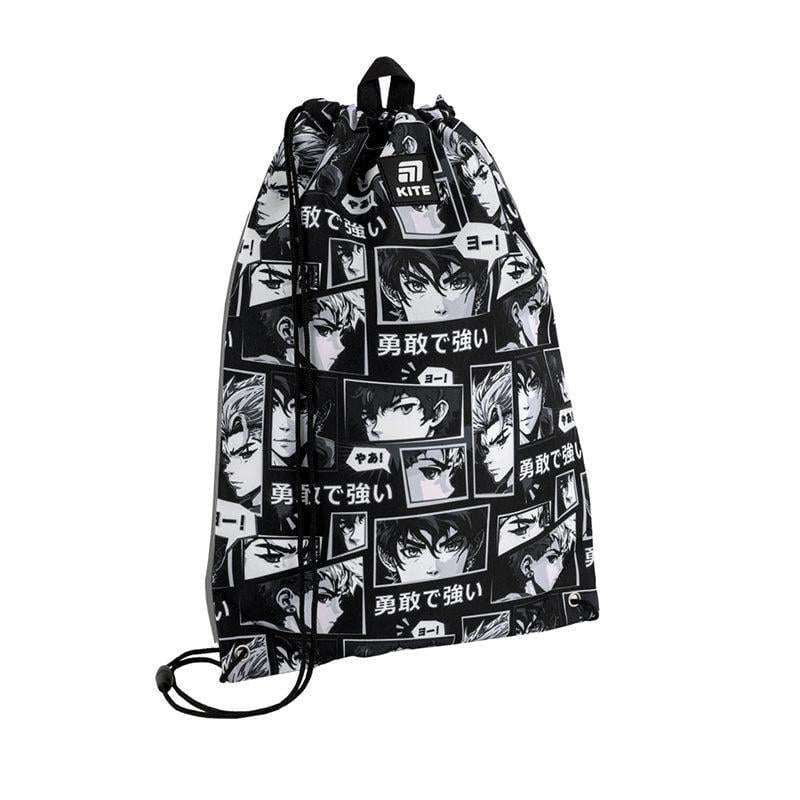 Сумка для обуви KITE Anime Boy 46x33 см Черный (K25-600M-12)