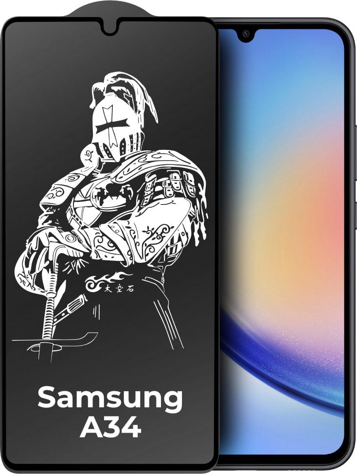 Защитное стекло King Fire Samsung Galaxy A34 A346 (Full Glue) Black (34985)
