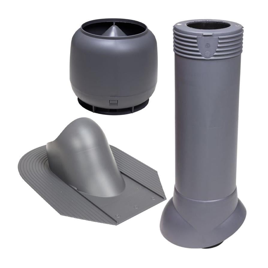 Выход фановой трубы Vilpe для битумной черепицы утепленный Ø 110 мм 500 мм 7024 Графитовый (30124431)