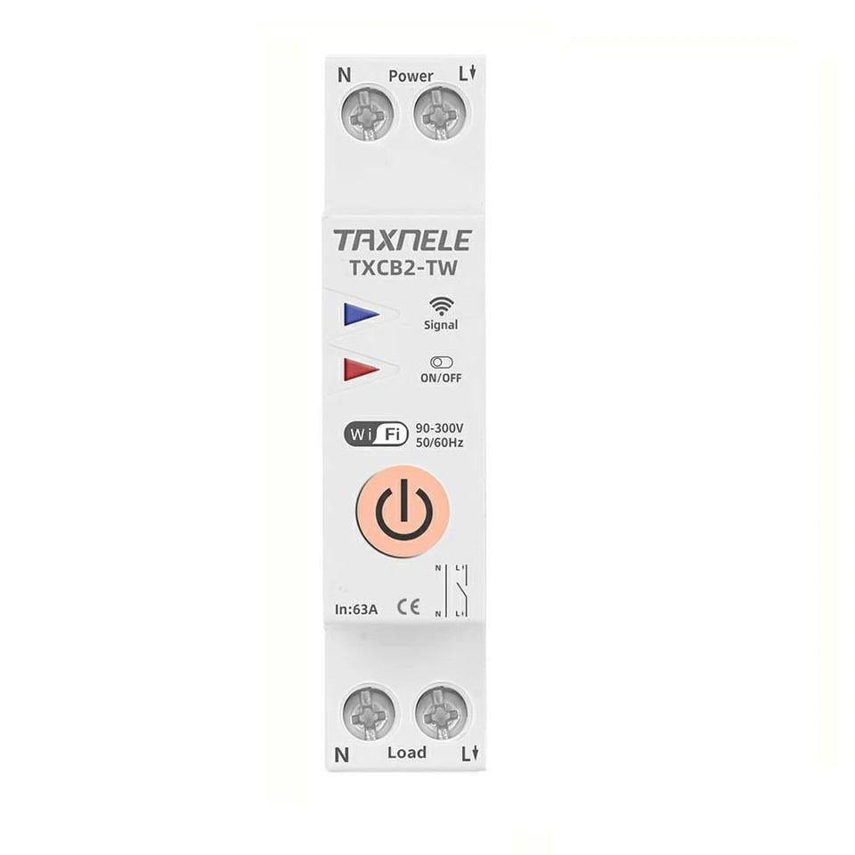 Выключатель-реле с таймером на DIN рейку 1-фазный WIFI 220В до 63A