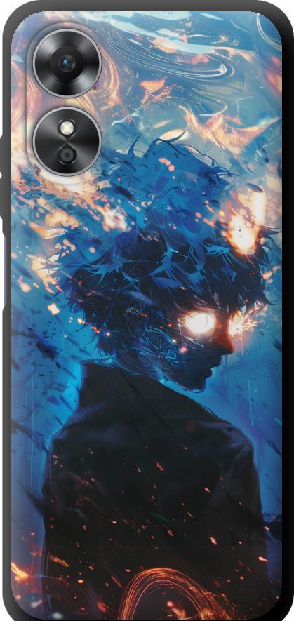 Чехол на Oppo A17 Сатору Годжо (6129b-2954-42517)