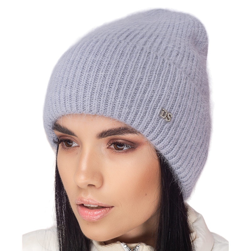 Шапка ангоровая женская Leks Конфетти one size Металл - фото 1