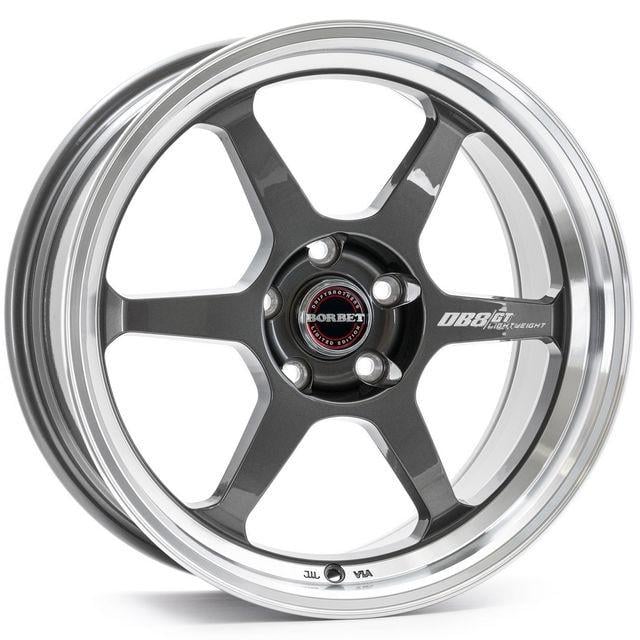 Литые диски Borbet DB8GT 8,5x18 5x112 ET35 DIA72,6 Graphite rim polished