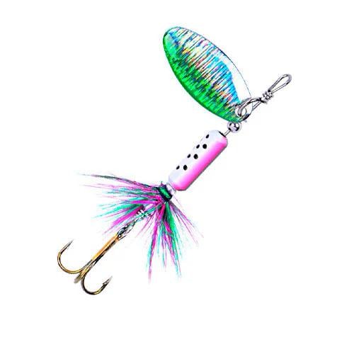 Блешня 4 г кольорова блискуча 3 гачки 7 см (358966) Блешня 4 г кольорова блискуча 3 гачки 7 см (358966)