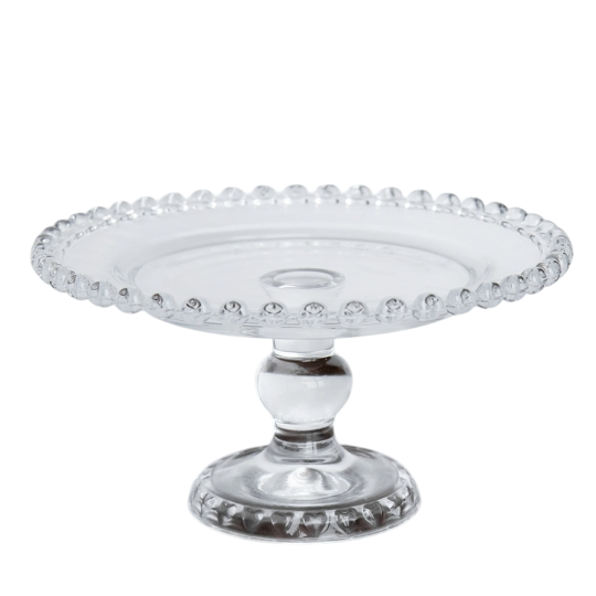 Блюдо на ножке Elisey Сладкий стеклянное вкус 19 см Прозрачный (135-81-9145-003)