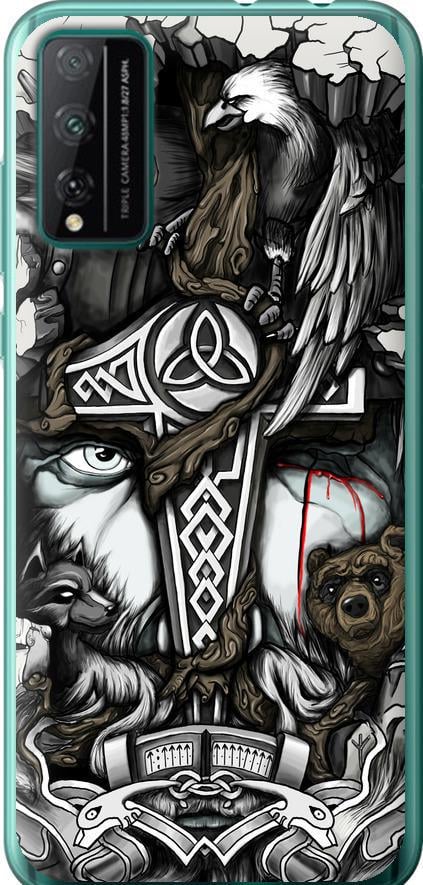 Чохол на Huawei Honor Play 4T Pro Тату Вікінг (4098u-1914-42517)