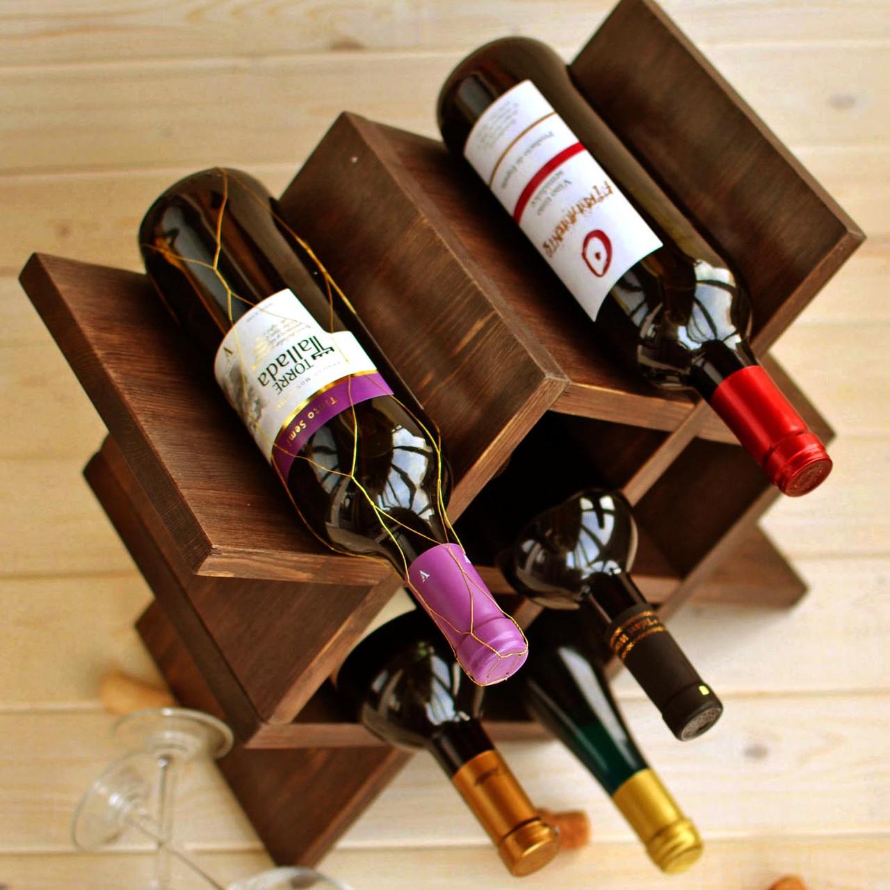 Полиця для вина настільна Альма Латте (Впс-007816)