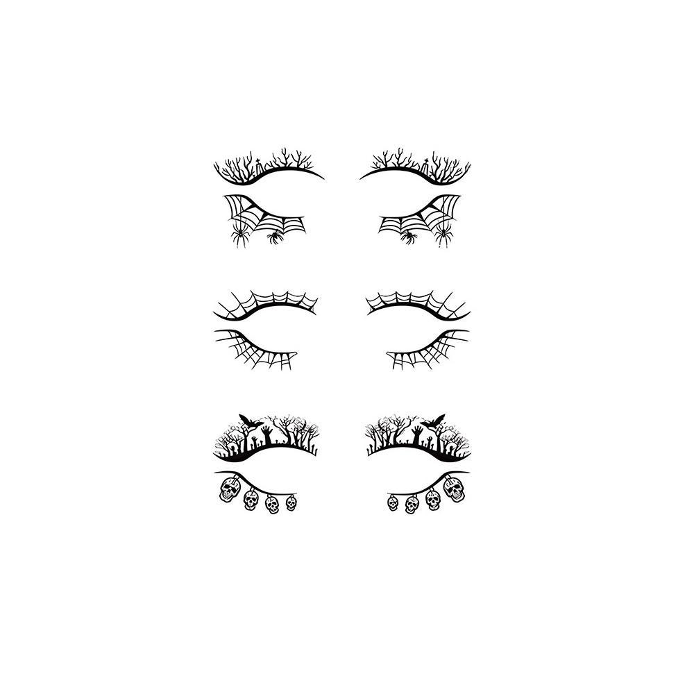 Временная татуировка Horror Fashion Party для макияжа глаз сет 10,5х15 см Черный (3000003847) Временная татуировка Horror Fashion Party для макияжа глаз сет 10,5х15 см Черный (3000003847)