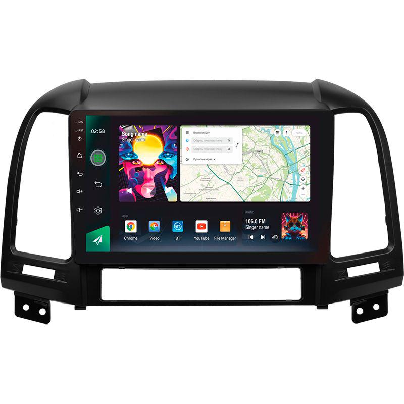 Магнитола штатная Sigma PRO 98128 2K 8/128 GB Hyundai Santa Fe 2 2006-2012 9" (AR-78459)