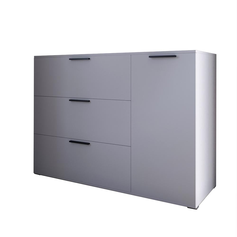 Комод Lion Краш с тремя выдвижными ящиками и закрытыми полками Кашемир (000-000-2246) - фото 2 Комод Lion Краш с тремя выдвижными ящиками и закрытыми полками Кашемир (000-000-2246) - фото 2