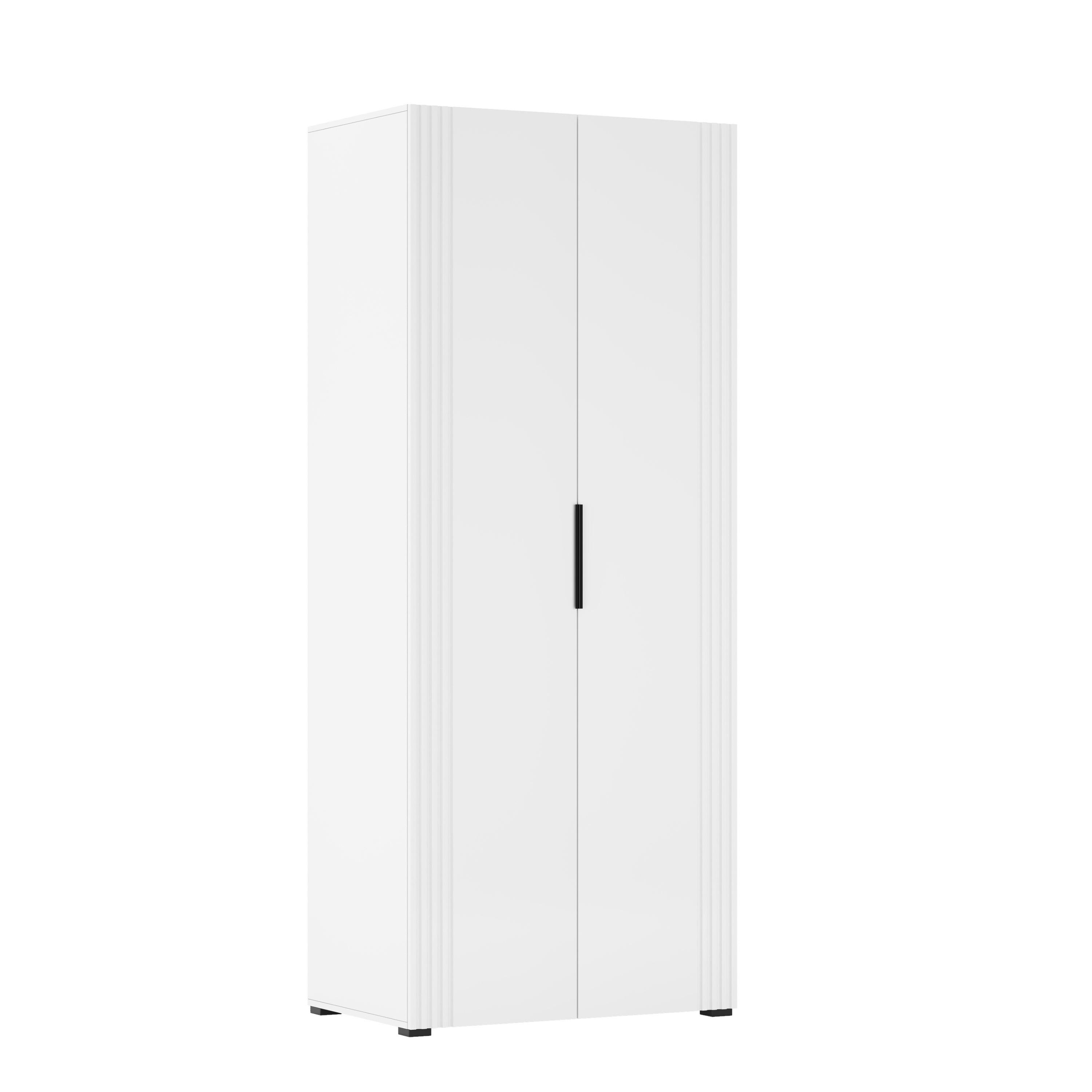 Шафа розпашна Світ Меблів Амелія 2Д ДСП Білий/Білий глянець - фото 1 Шафа розпашна Світ Меблів Амелія 2Д ДСП Білий/Білий глянець - фото 1