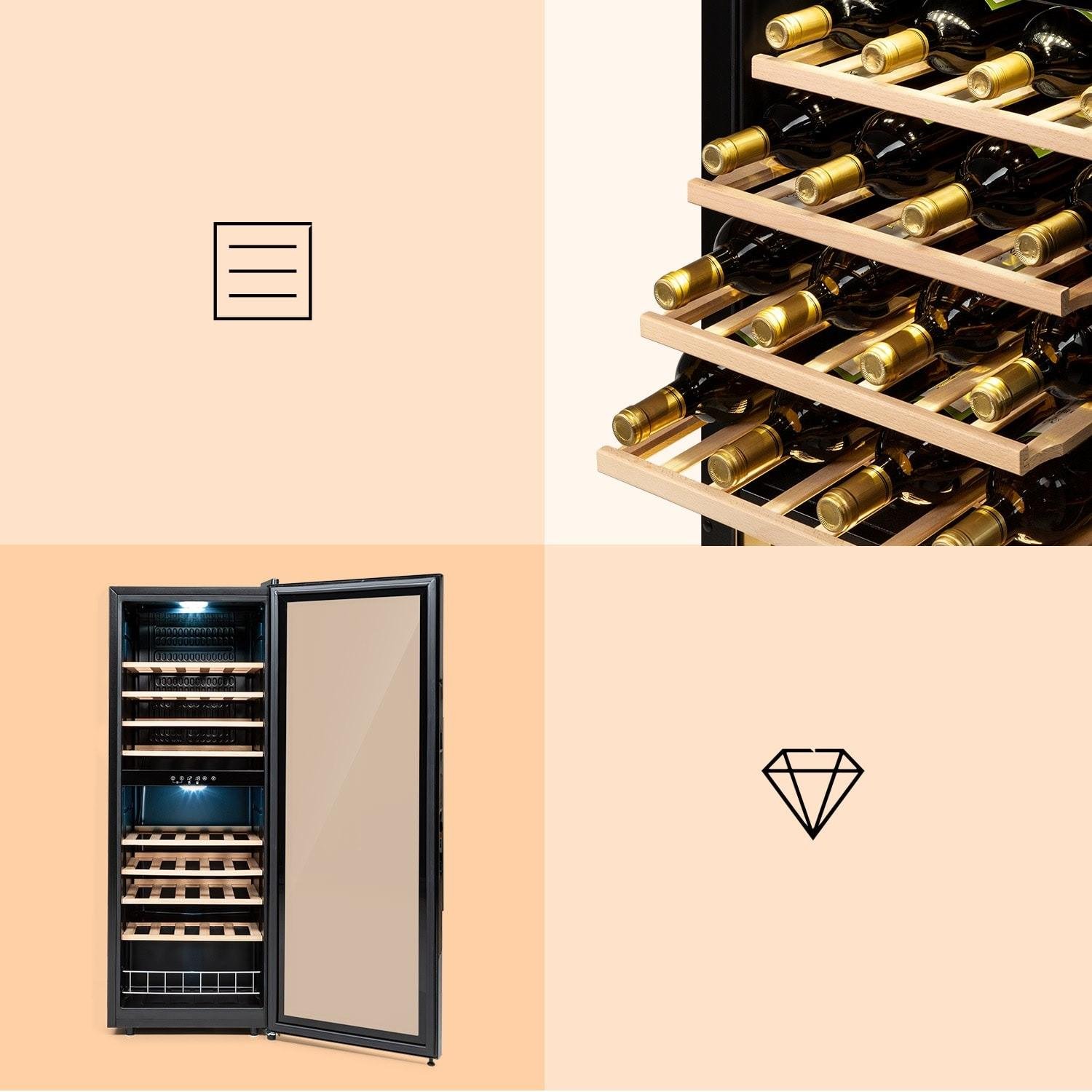 Холодильник для вина Klarstein Barossa 54 Duo 2 охлаждающей зоны - фото 5