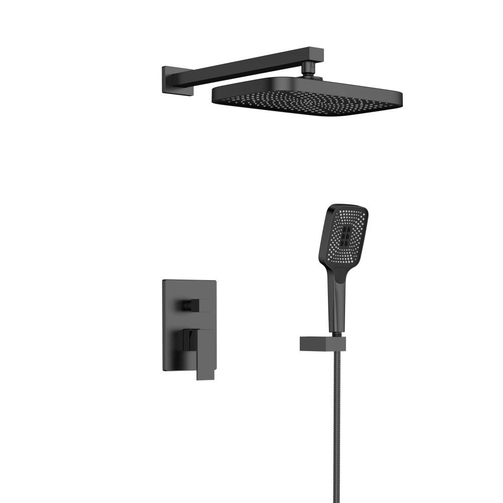 Душевой набор QT Aqauarius 64103NGB скрытого монтажа Матовый черный