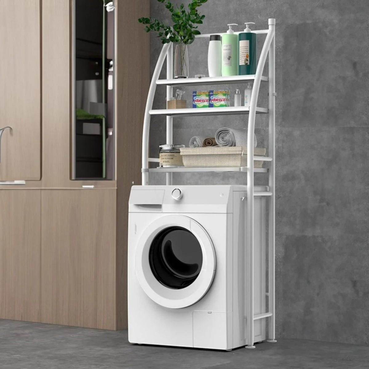 Полка стеллаж Laundry Rack напольная над стиральной машиной 65х25х165 см (R30889) - фото 4 Полка стеллаж Laundry Rack напольная над стиральной машиной 65х25х165 см (R30889) - фото 4
