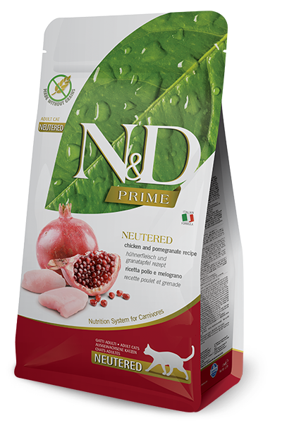 Корм сухой беззерновой для кошек Farmina Neutered Chicken & Pomegranate Cat 5 кг (21900528)
