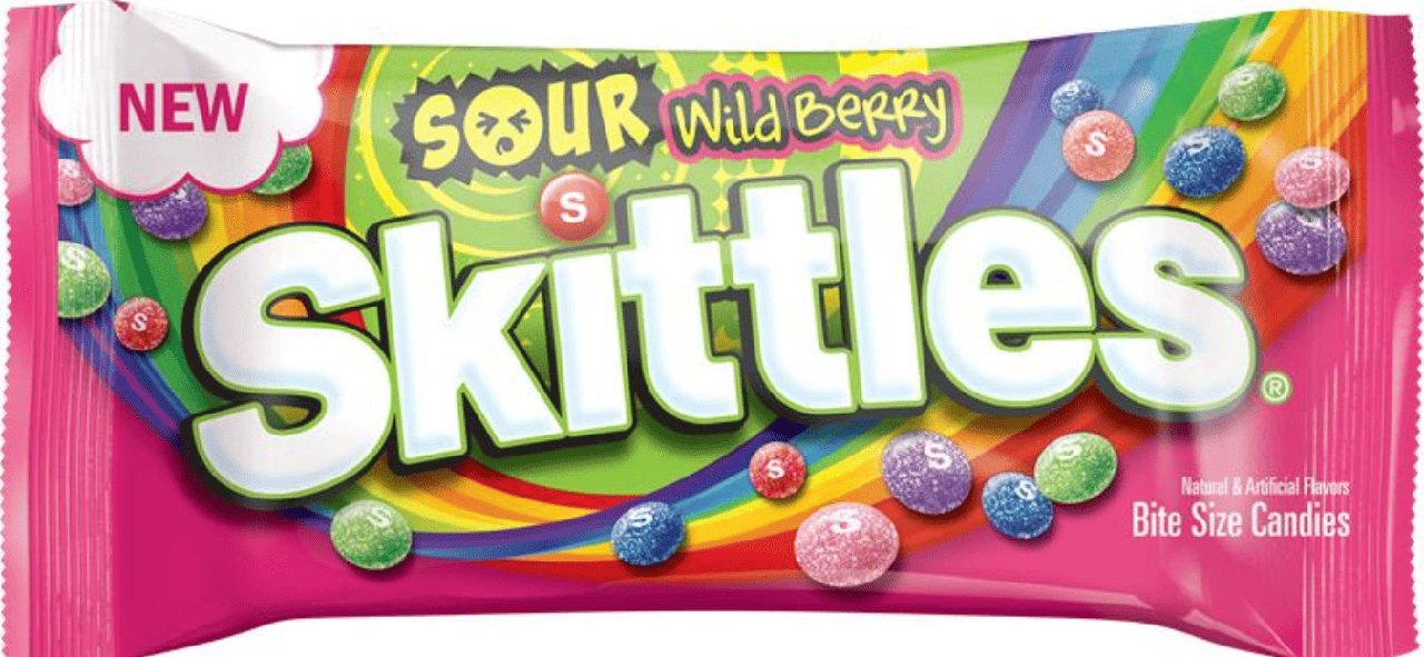 Драже Skittles Sour Wild Berry Candy 51 г (2954174678)