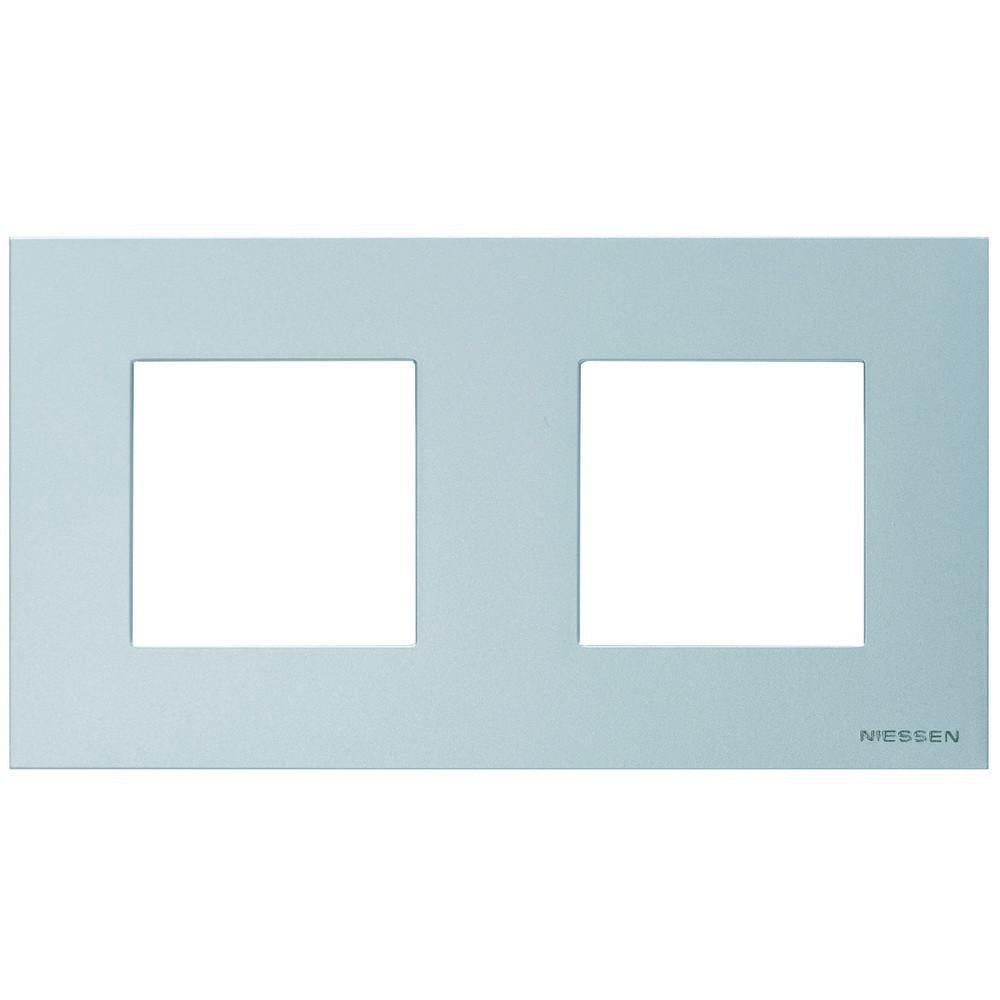 Рамка ABB Zenit 2-а Срібний (2CLA227200N1301)
