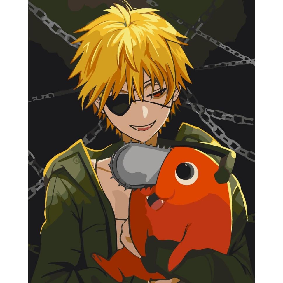 Картина по номерам ART CRAFT Человек-бензопила 40x50 см Разноцветный (PM-194-K-763)