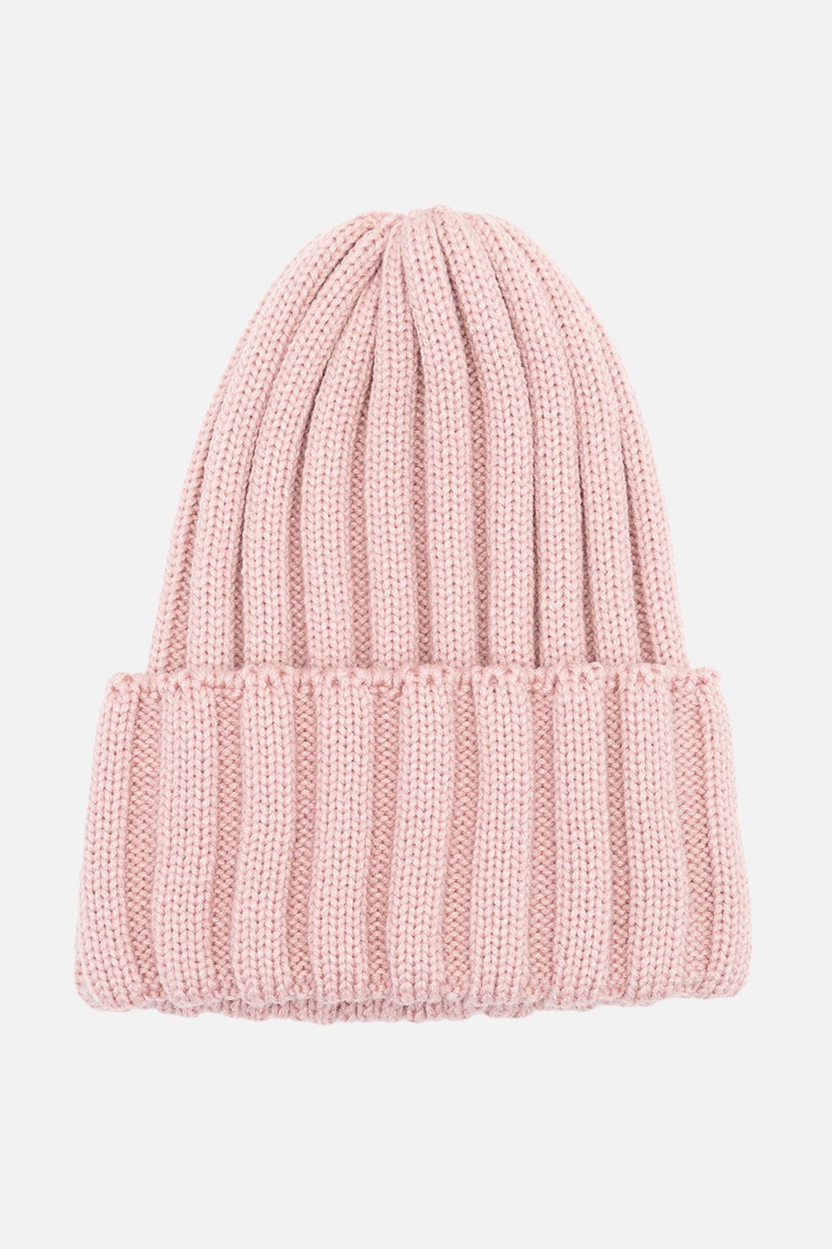Шапка для девочки 54-56 см Пудровый (ЦБ-00262994)