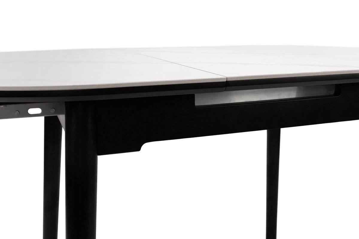 Стол обеденный Микс Мебель 1100/1400х750 мм Черно-белый (XS-1309) - фото 7 Стол обеденный Микс Мебель 1100/1400х750 мм Черно-белый (XS-1309) - фото 7