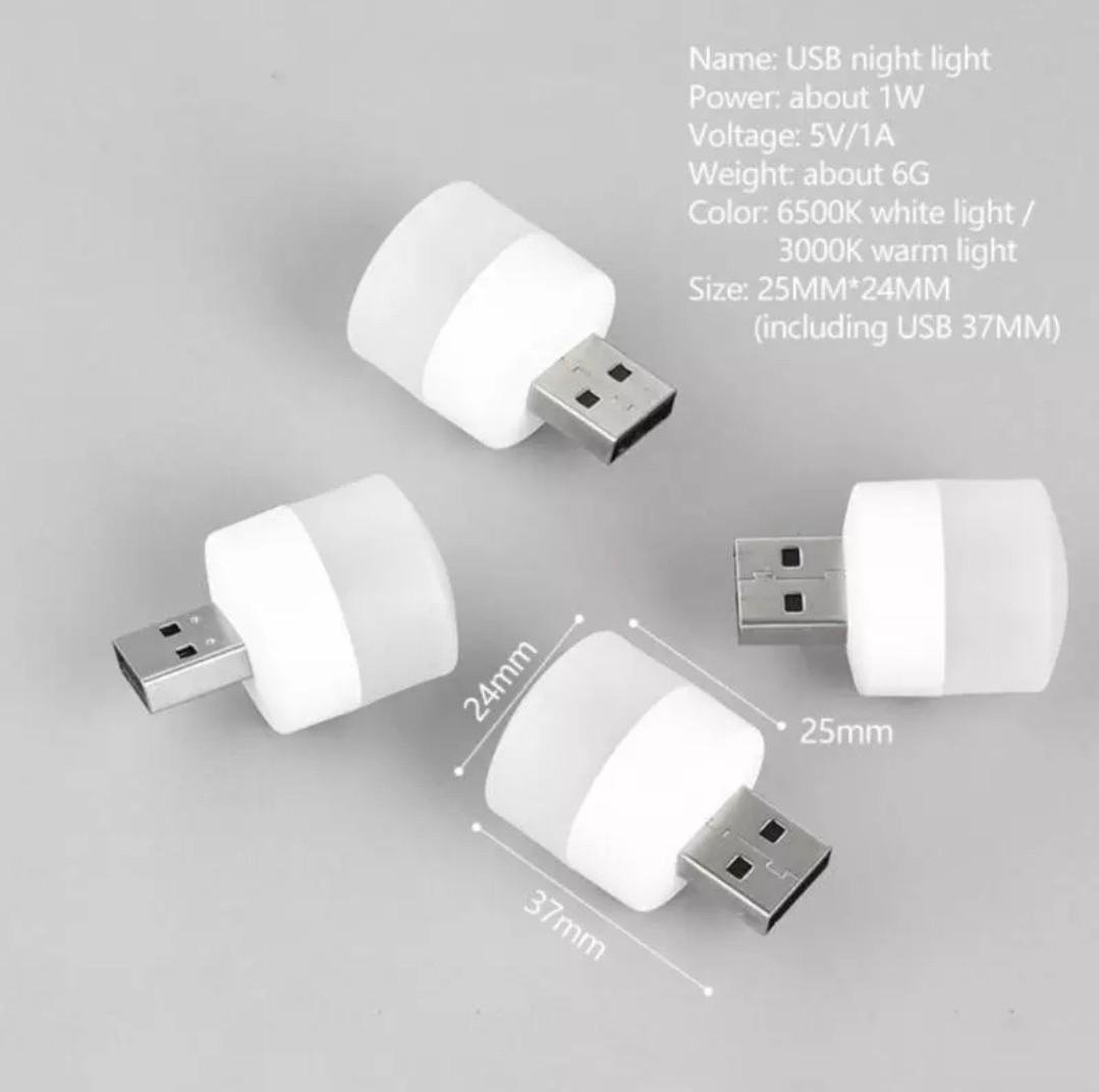 Лампа Mini USB 1,1 W CW 5 V холодне світло - фото 4