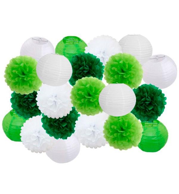 Праздничный декор 21 шт. White/Green (52294)