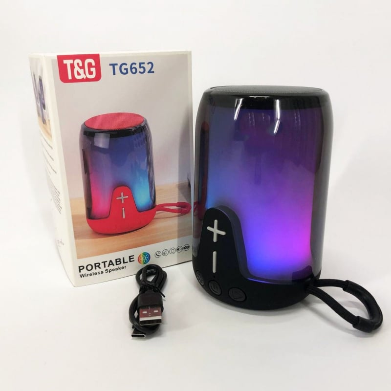 Портативная колонка TG 652 RGB Black (tf4875) - фото 5