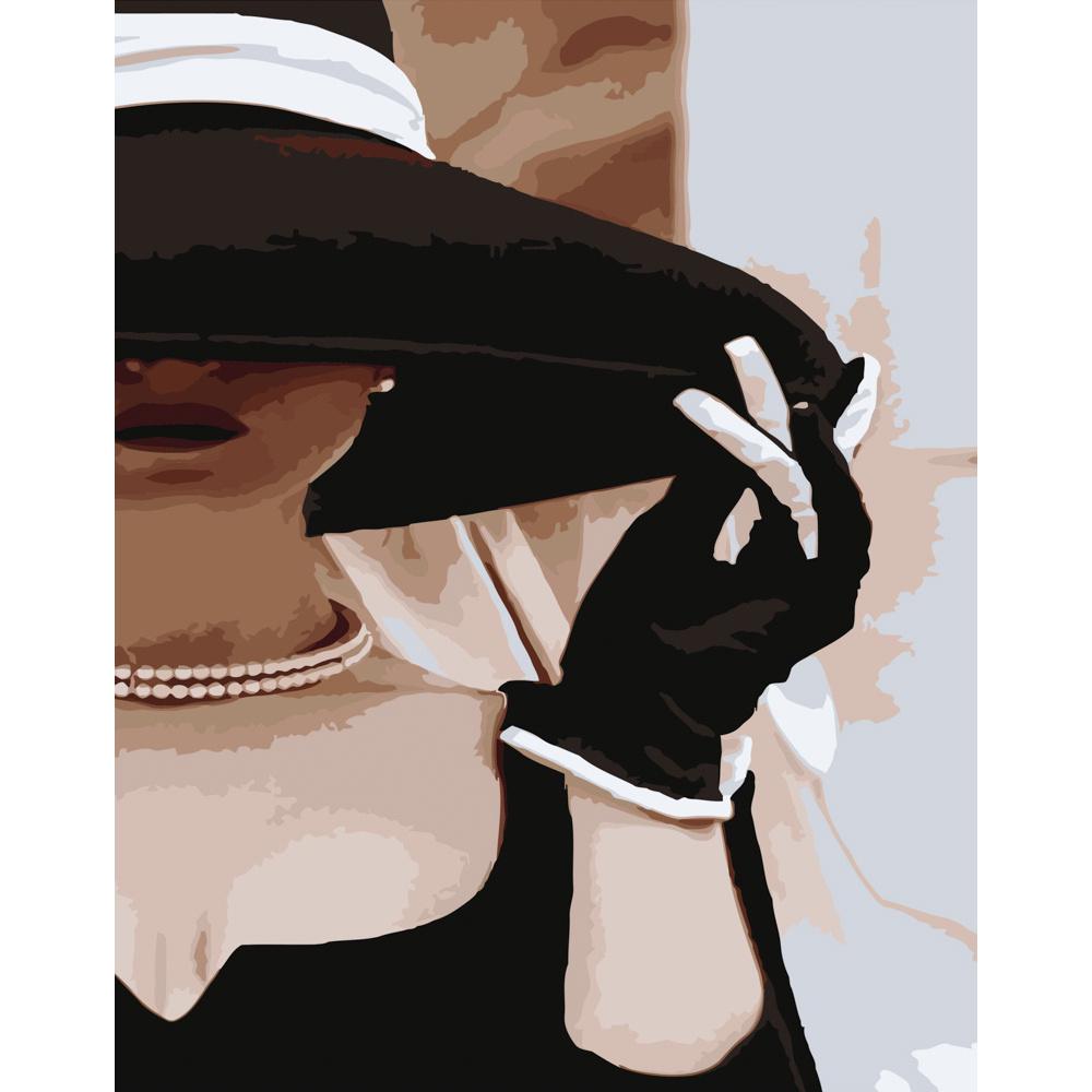 Картина по номерам Strateg Премиум По краям шляпы 40х50 см (DY243)