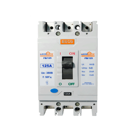 Автоматичний вимикач АСКО-Укрем ECO FB/125 3Р 125А 20кА (ECO060010006) Автоматичний вимикач АСКО-Укрем ECO FB/125 3Р 125А 20кА (ECO060010006)