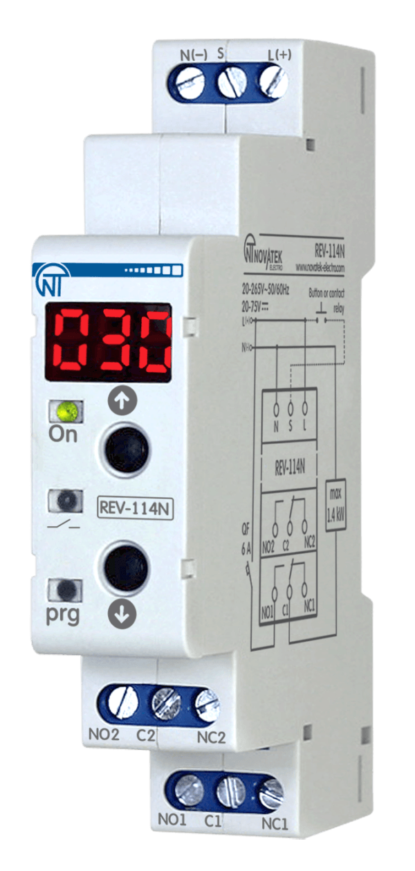 Реле времени Новатек СЭВ-114Н (14970156)