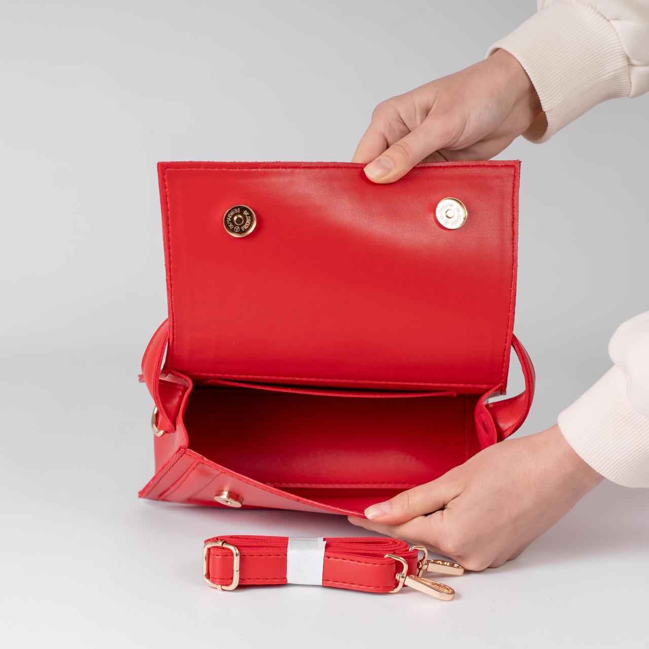 Сумка женская кросс-боди XENIA № 23-24 Красный - фото 4