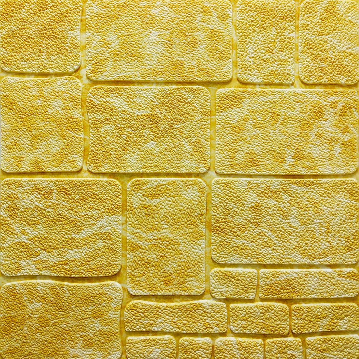 3D-панель Sticker Wall SW-00000220 самоклеящаяся 700х700х7 мм Желтый (991941705)