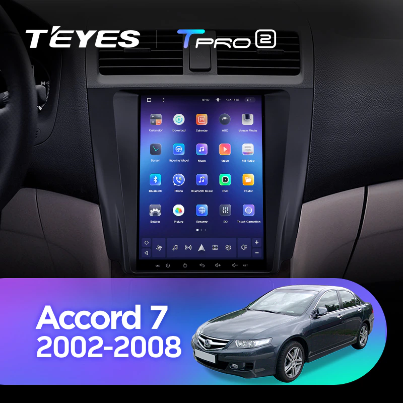 Автомагнитола штатная Teyes TPRO 2 для Honda Accord 7 CM UC CL 2002-2008 Tesla style Android TPRO2 4/64 Wi-Fi/4G - фото 4