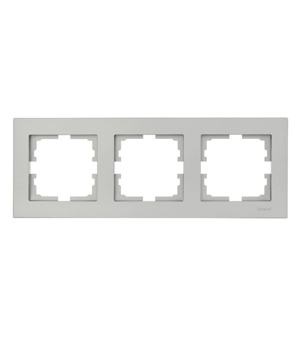 Рамка тримісна горизонтальна Lezard Vesna Сірий 00000023082)