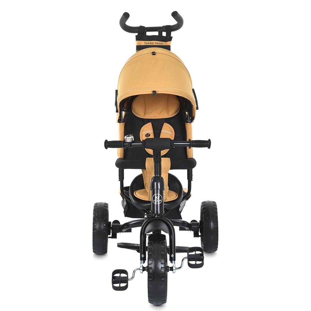 Велосипед триколісний Turbo Trike MT 1005-10 з батьківською ручкою Жовтий - фото 5 Велосипед триколісний Turbo Trike MT 1005-10 з батьківською ручкою Жовтий - фото 5