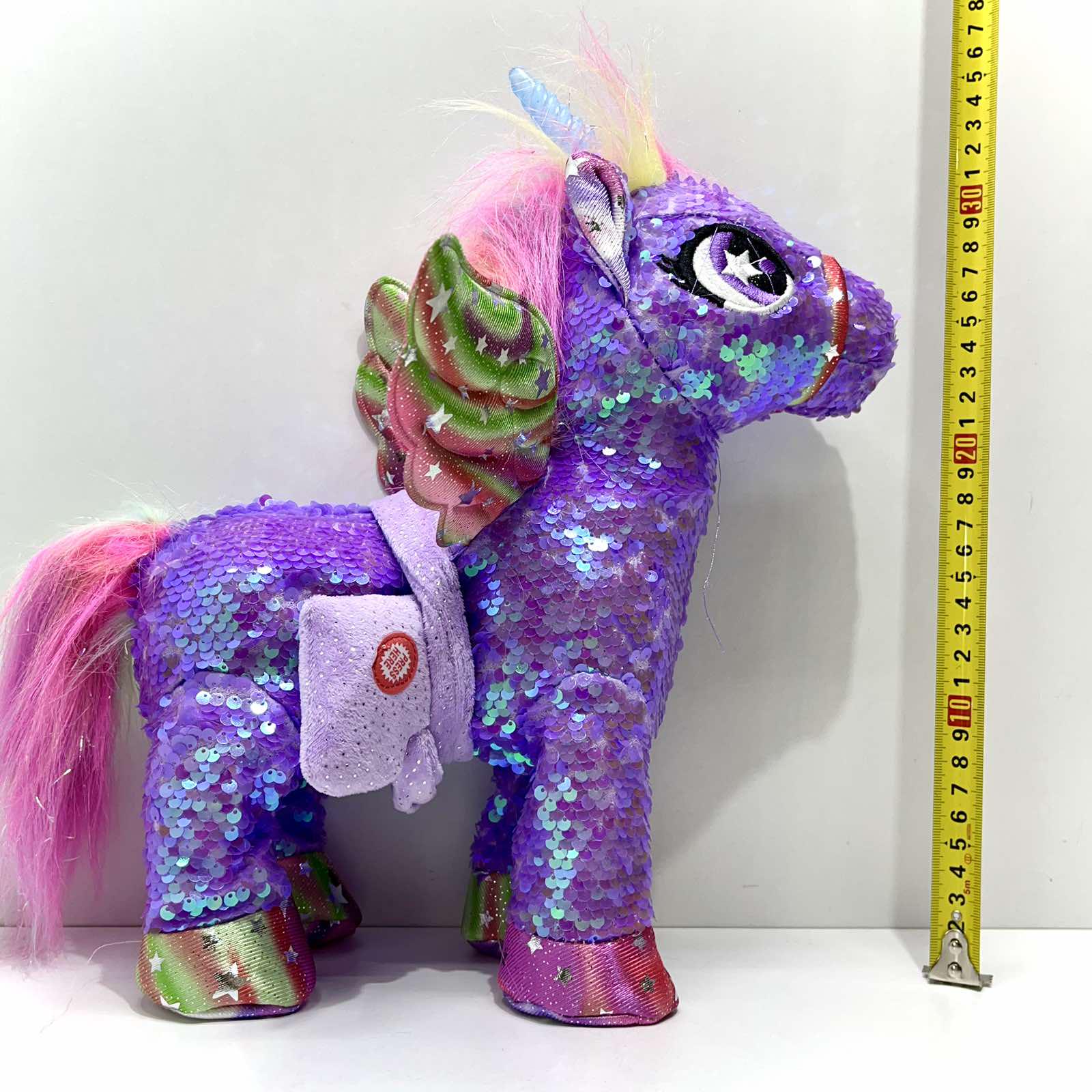 Интерактивная игрушка мягкая Сказочный единорог поводок/звук/свет Фиолетовый (M 6203 I UA) - фото 8 Интерактивная игрушка мягкая Сказочный единорог поводок/звук/свет Фиолетовый (M 6203 I UA) - фото 8